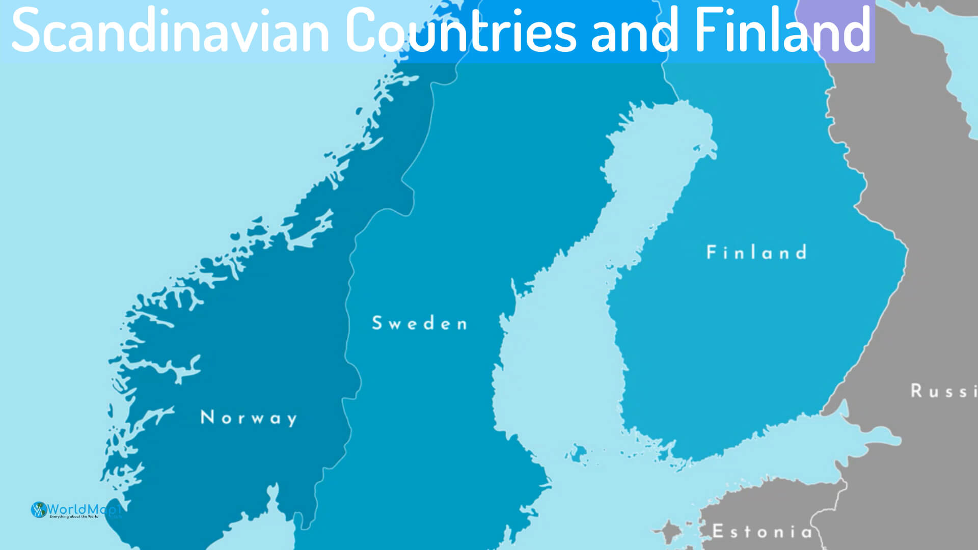İskandinav Ülkeleri ve Finlandiya Haritası